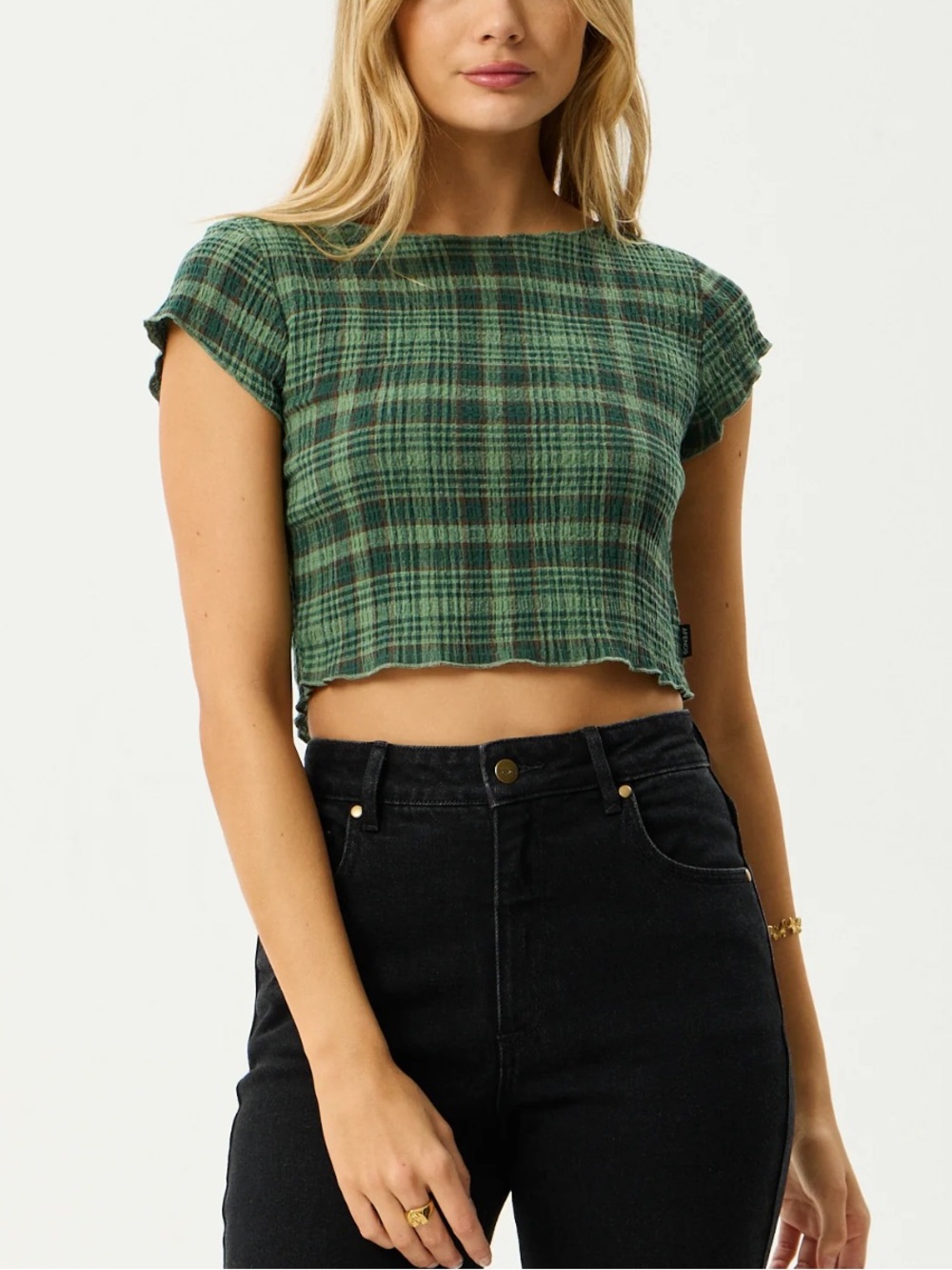 Afends Darcy Seersucker Top